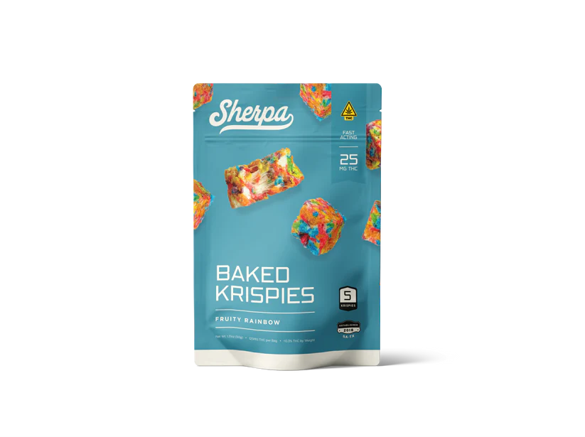 25mg Fruity Rainbow Baked Krispies